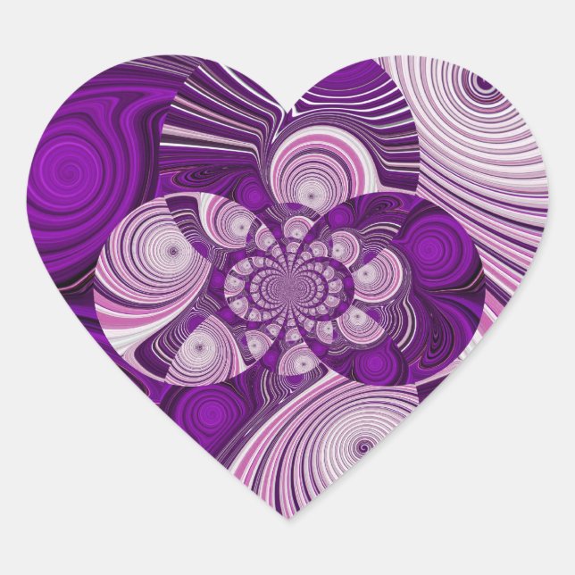 Purple Heart_Sticker Heart Sticker (Front)