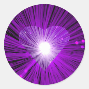 Purple Heart sticker round