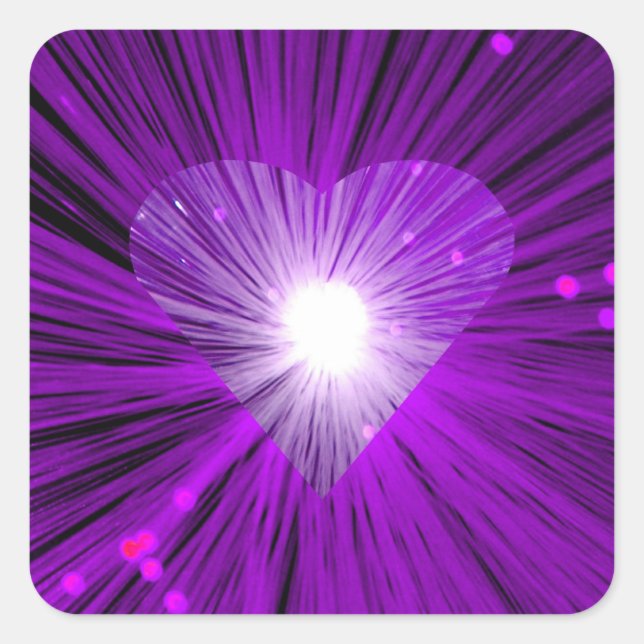 Purple Heart sticker square (Front)