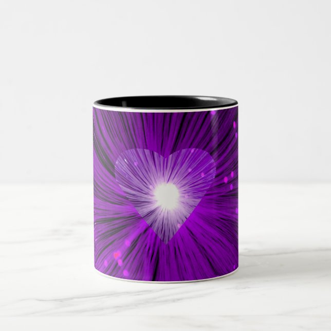 Purple Heart two-tone mug (Center)
