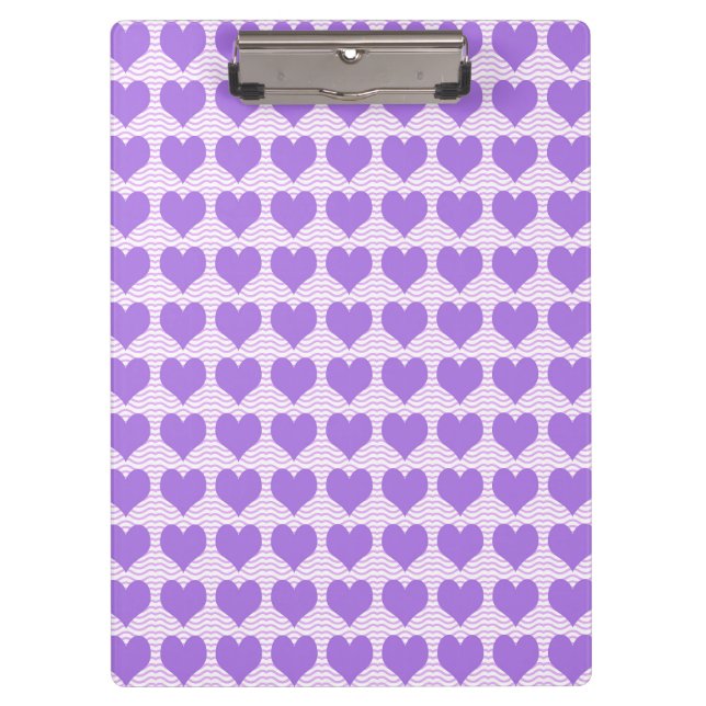 Purple Hearts Clipboard (Front)