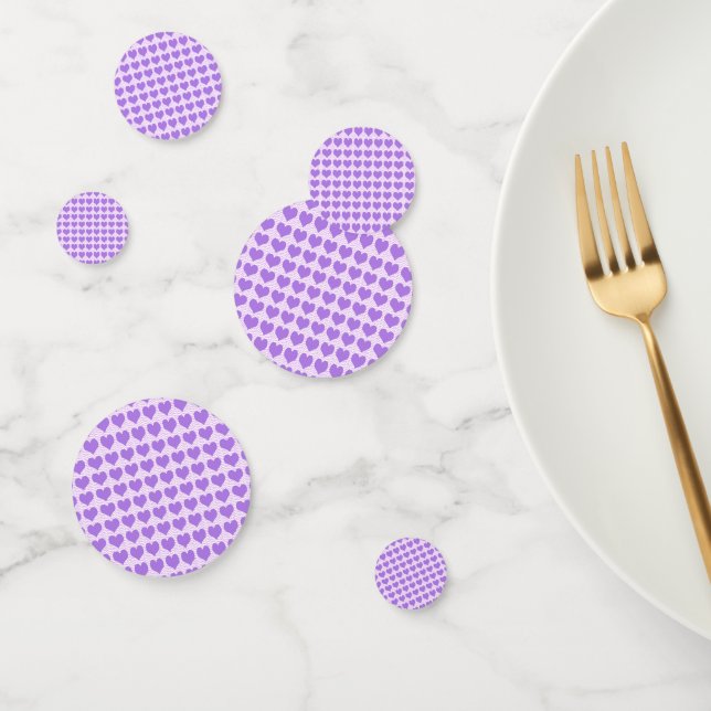Purple Hearts Confetti (Group)