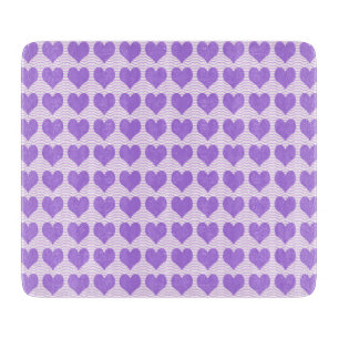 Purple Hearts Cutting Board