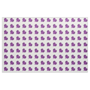 Purple Hearts Fabric