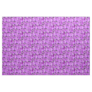 Purple hearts fabric