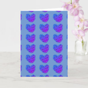 Purple Hearts Greeting Card