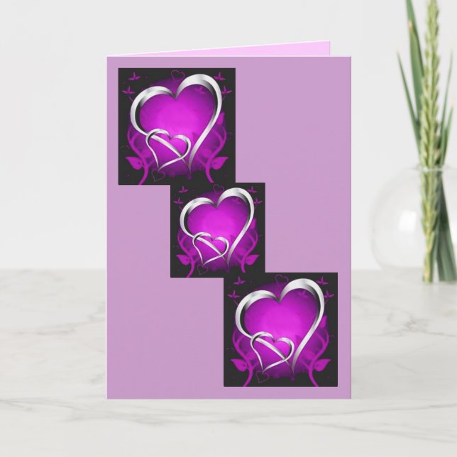 Purple Hearts Holiday Card (Front)