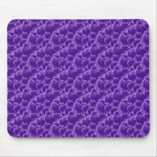 Purple Hearts Mouse Mat