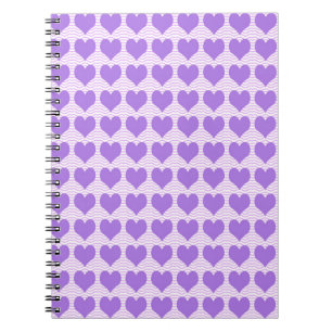 Purple Hearts Notebook