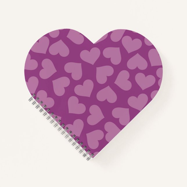 PURPLE HEARTS NOTEBOOK (Front)