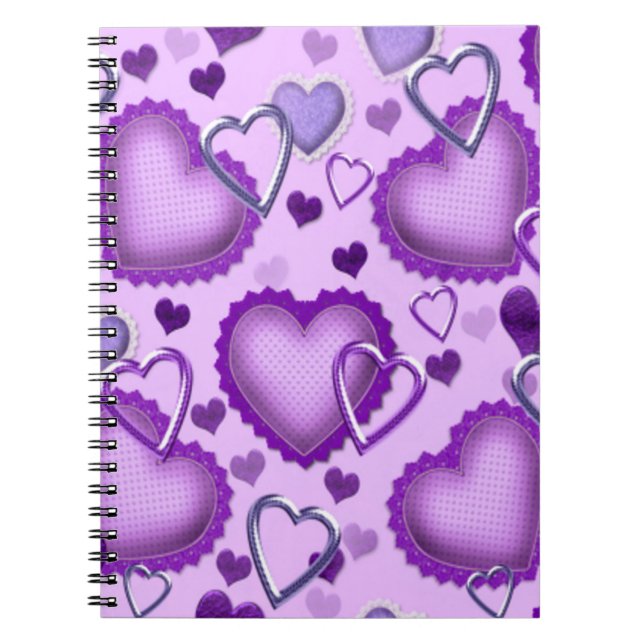 Purple Hearts Notebook (Front)