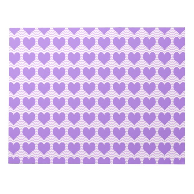 Purple Hearts Notepad (Front)