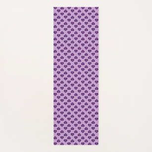 Cute nice lovely red heart star pattern design yoga mat