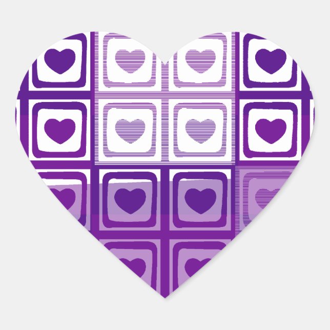Purple Hearts Sticker (Front)