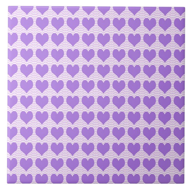 Purple Hearts Tile (Front)