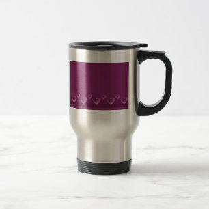 Purple Hearts Travel Mug