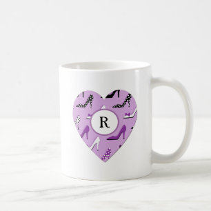Purple Heels Pretty Heart Coffee Mug
