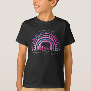 Purple Heimerheimer End Heimer Awareness Rainbow E T-Shirt