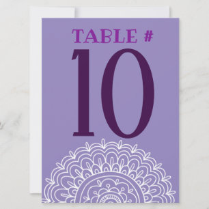 PURPLE HEMSA HAND of GOD Bat Mitzvah Party Card