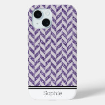 Purple Herringbone Custom Samsung