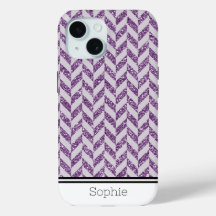 Purple Herringbone Custom Samsung