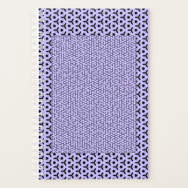 Purple Hexagon Maze Planner (Front)