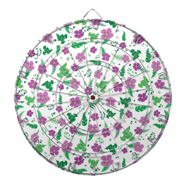 Purple Hibiscus Dartboard (Front)