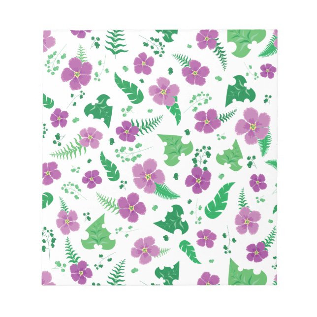 Purple Hibiscus Notepad (Front)