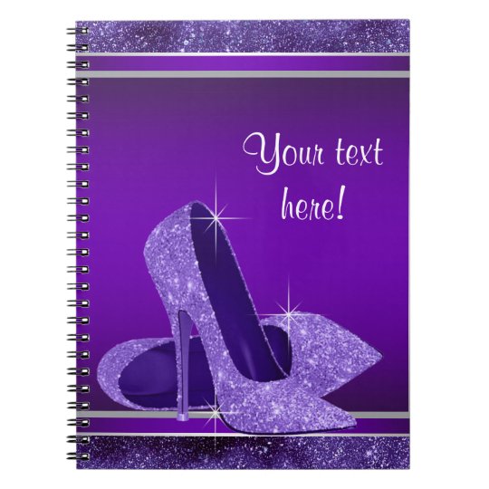 Purple High Heel Guest Book