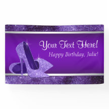 Purple High Heel Shoe Birthday Party