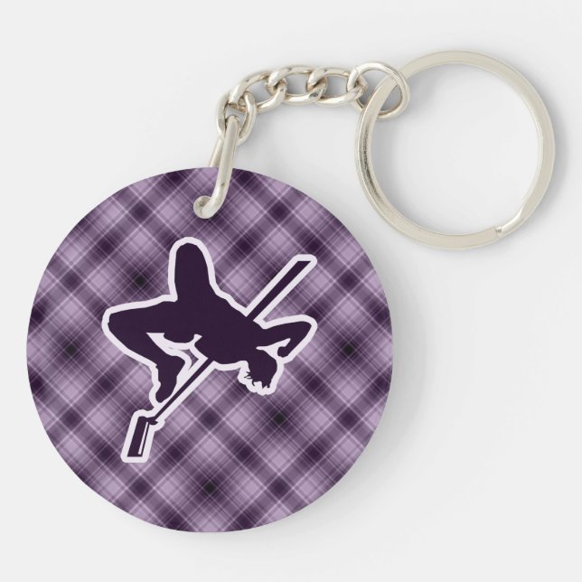Purple High Jump Key Ring (Back)