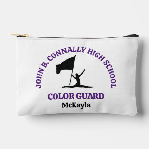 Purple High School Colour Guard Personalised Accessory Pouch