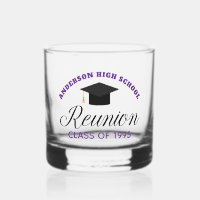 Purple High School Reunion Party Custom Alumni