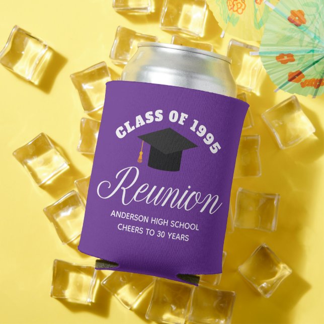 Purple High School Reunion Personalised Party Can Cooler (In Situ Summer)