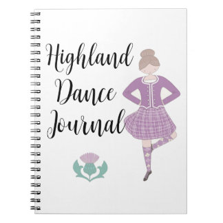 Purple Highland Dancer Spiral Photo Notebook
