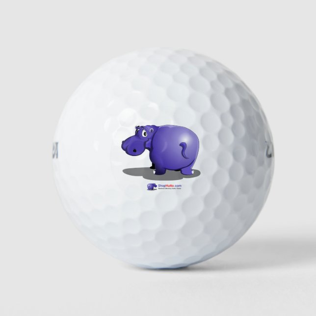 Purple Hippo Golf Balls (Front)