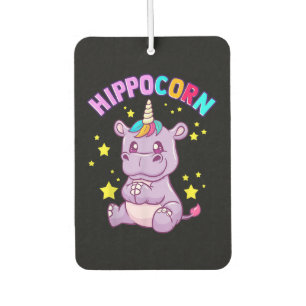 Purple HippoCorn Hippo Corn Hippopotamus Lover Car Air Freshener