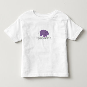 Purple Hippopotamus Toddler T-Shirt