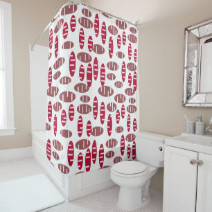 Purple Holey Ovals Shower Curtain