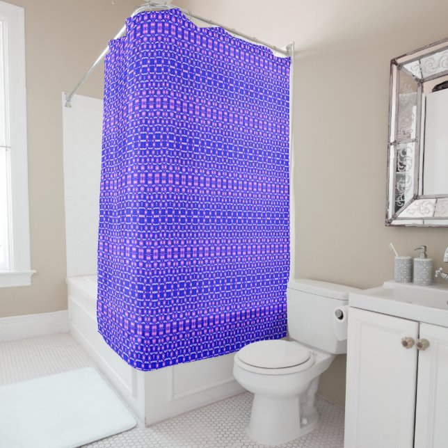 Purple Hombre Shower Curtain (In Situ)