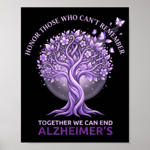 Purple honour those who can’t remember alzheimer’s poster