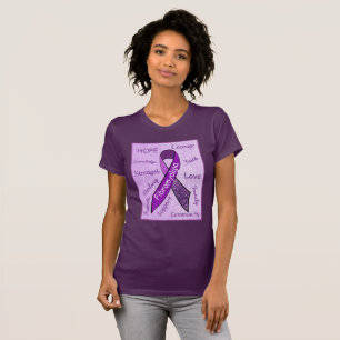 Purple Hope Fibromyalgia Womens Shirt