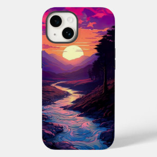 Purple Horizons Over River Valley Case-Mate iPhone 14 Case