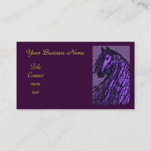 purple Horse Business card