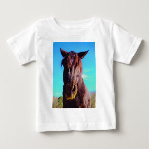 Purple Horse w/ Green Mouth Baby T-Shirt