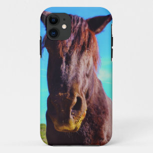 Purple Horse w/ Green Mouth iPhone 11 Case