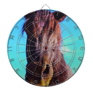 Purple Horse w/ Green Mouth Dartboard