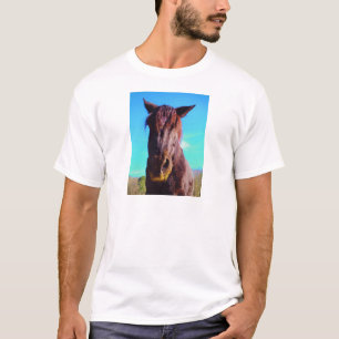Purple Horse w/ Green Mouth T-Shirt