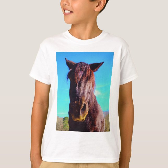 Purple Horse w/ Green Mouth T-Shirt (Front)