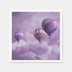 Purple Hot Air Balloon Napkins